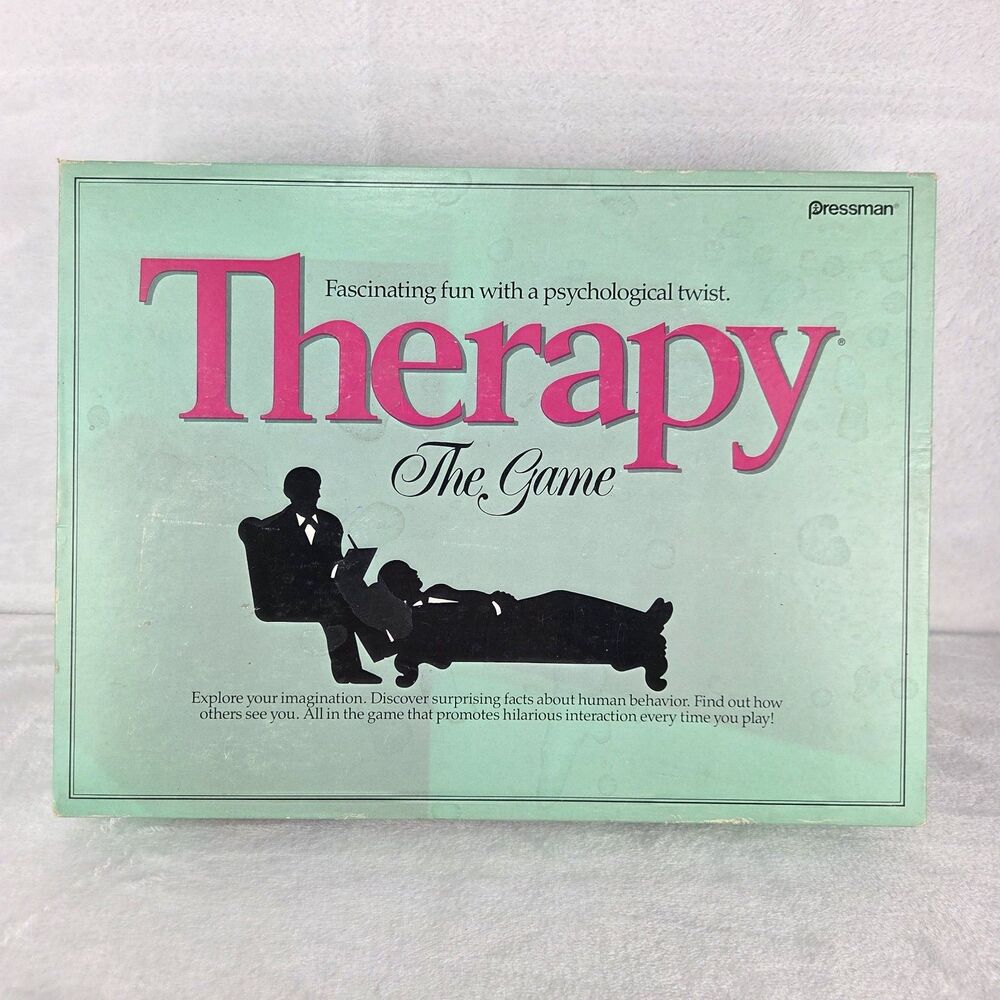 Therapy The Game Pressman 1986 Psychology Board Game Vintage!!!! NO PEGS or PAD‎